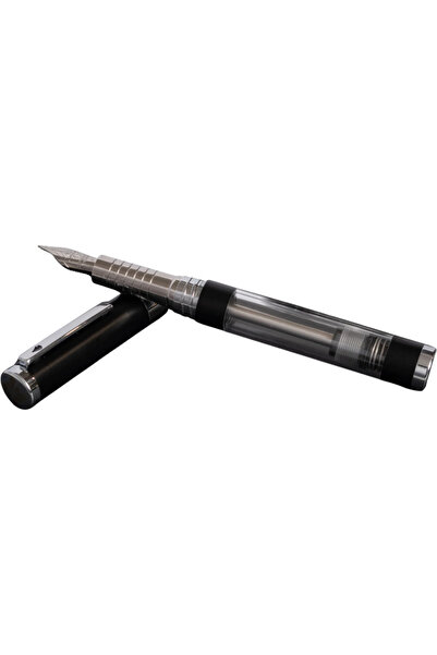 Diplomat Stilou Nexus Demo, cu penita M, din otel inoxidabil - black chrome