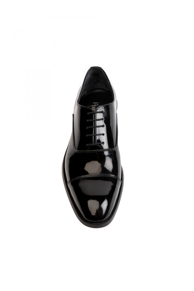 Evanto Shoes Men's Leather Oxford Shoes Deep Gloss