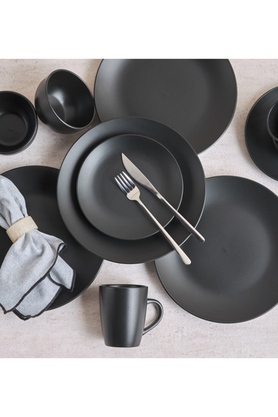 Boris 16-Piece Ceramic Dinner Set - Serves 4