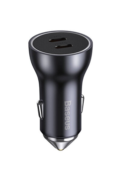 Baseus Golden Contactor Max, Quick Charge 60W, 2 x USB Type-C, gri