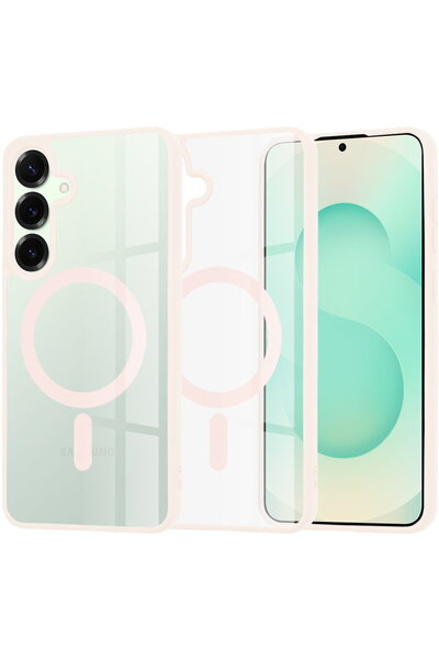 Techsuit Samsung Galaxy S25 Plus Case - MagSafe Pro - Nude Pink