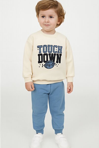 mb kids طقم بدلة رياضية للأولاد من تاتش داون مطبوع 2Ip M موسمي