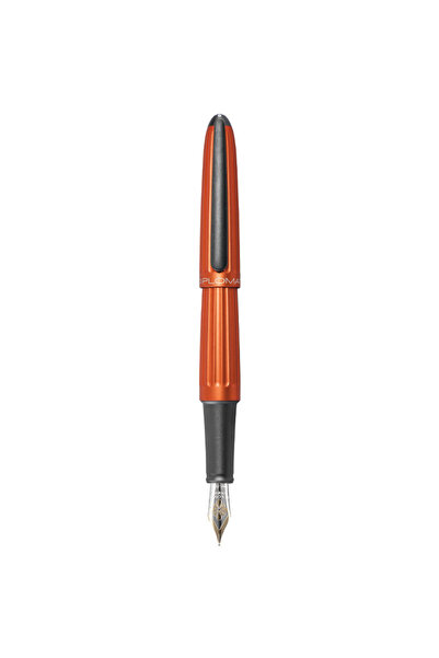Diplomat Aero pen, with M nib, 14kt gold plated - orange