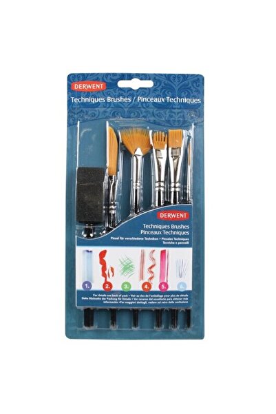 Derwent Professional paintbrush, for painting, 6 pcs/set, various models for ...