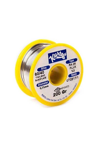 Sn60/Pb40 Lehim Teli (200 gr. Makara) 0,75 mm