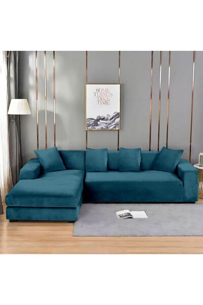 trendyhome Elastic Corner Cover, Velvet, UNI