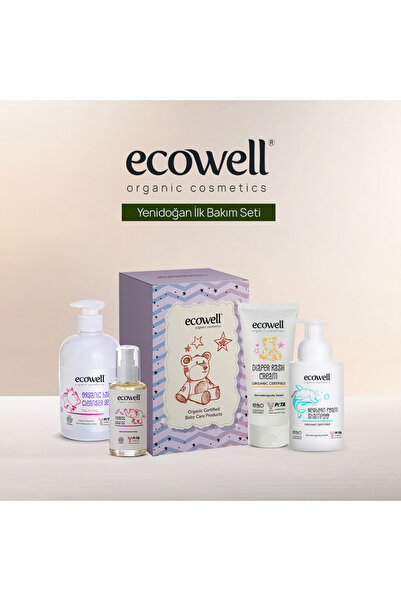 Ecowell Sertifikalı Organik Yenidoğan İlk Bakım Seti