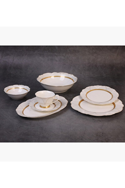 ZAHRA 32-Piece New Bone China Dinner Set - Serves 6