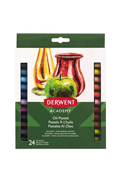 Derwent Creioane ulei pastel Academy, 24 buc/set, diverse culori