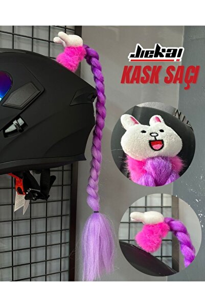 JK KASK SAÇI TOKALI MOR GEÇİŞLİ DÜZ ÖRGÜ MODEL-14