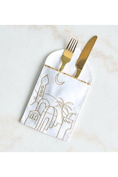 Generic حامل أدوات المائدة المطرز من فردوس