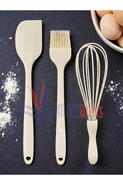 Multiamo Heat-Resistant Silicone Large Size Dessert-Pastry Preparation Set Po...