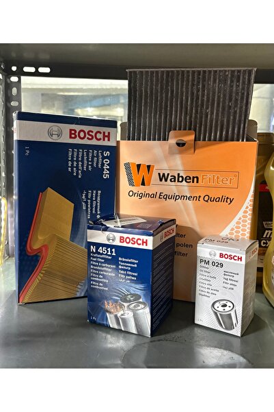 Bosch ACCENT BLUE 1.6 DİZEL FİLTRE BAKIM SETİ HAVA YAĞ MAZOT KARBONLU POLEN