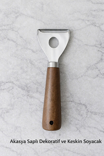 Hilamingo Home Decorative and Stylish Peeler with Acacia Handle