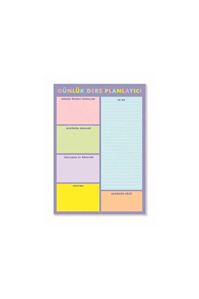 Fabooks DEFFTER A5 BLOKNOT GÜNLÜK DERS PLANLAYICI (PLANNER)