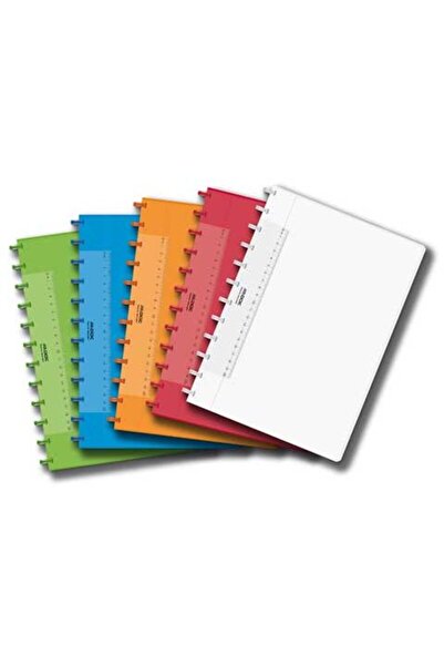 Aurora A4 notebook, 72 sheets - 90g/m2, transparent color PP cover, Adoc - di...