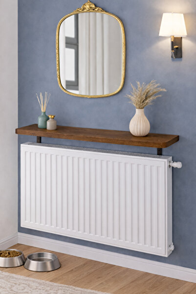 trendkonsept Oval Kesim Petek Üstü Uçan Raf Dresuar Kalorifer Peteği Rafı Kit...