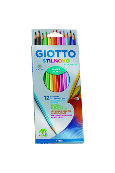 Giotto Colored pencils 12 colors/box, Stilnovo Aquarell