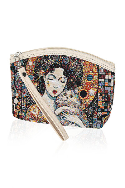 MOTTİF İSTANBUL Etnik Desenli Kadın Portföy Clucth Çanta Makyaj Çanta El Çantası