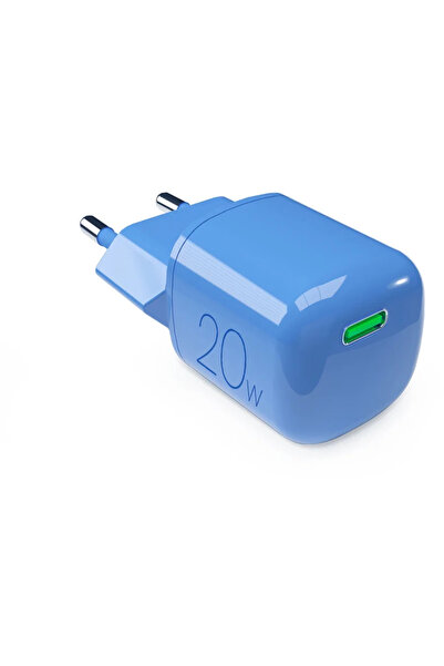 Puro Elektrik 20W GaN USB-C Wall Charger - Blue