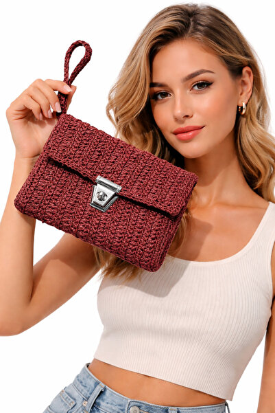 Uretti - Tuğba 9352 5184 Handmade Paper String Wallet Bag