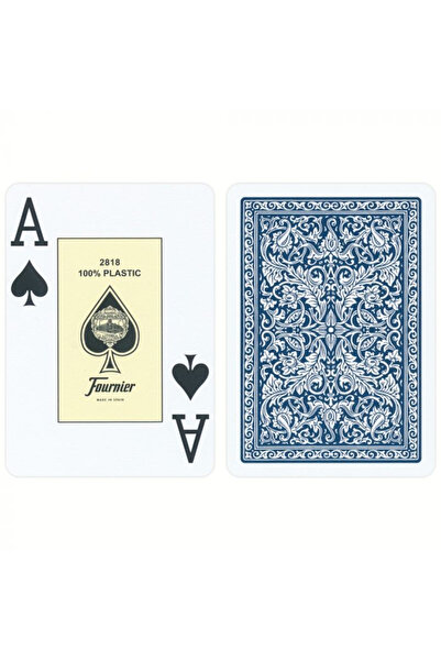 FOURNİER – 2818 Cărți de joc 2 Index Jumbo (Roșu / Albastru)