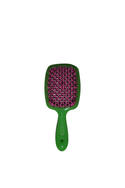 Janeke فرشاة شعر سوبر براش باللون الأخضر والوردي 86SP226 VER