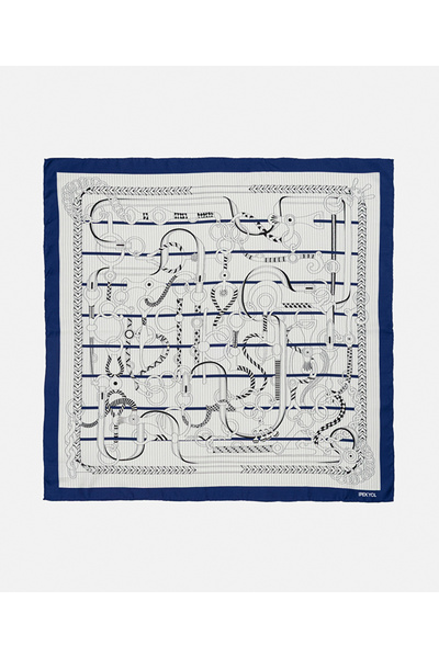 İpekyol Görsel baskılı ipek eşarp