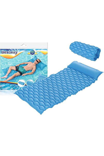 BESTWAY Saltea Gonflabila cu Perna Confortabila 213 x 86 cm Albastru