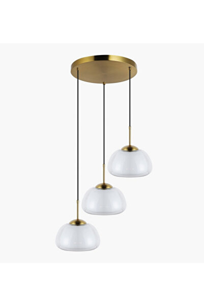 Generic Saskia 3-Light Glass Pendant Lamp