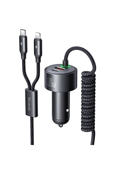 Mcdodo 47168 CC-0370 USB-C + USB-A retractable cables USB-C and Lightning 120...