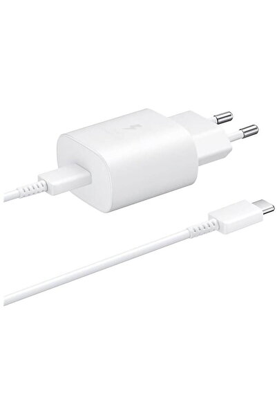 Samsung EP-TA800EWE + EP-DA705BWE USB-C 25W Alb