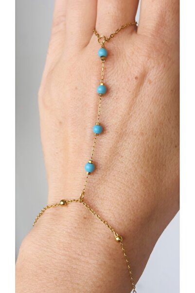 By Song Aksesuar Steel Chain Natural Stone Shahmeran Bracelet