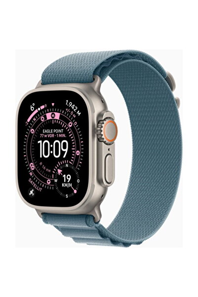 Apple Watch Ultra 3 Titanium, 1.98 inch, 5G, Light Blue Alpine Loop