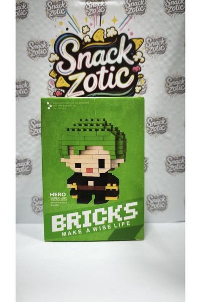 Bricks SNACKZOTIC BIRCKS RORONOA ZORO 3D MİKRO BLOK LEGO