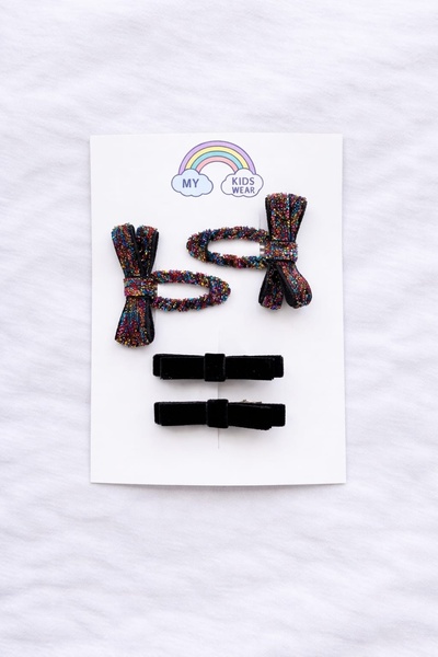 My Kids Wear Set de catarame pentru fete, realizate manual, cu detalii din ca...