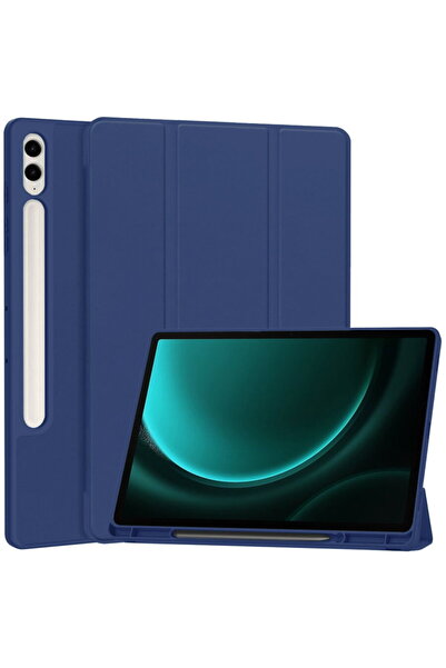 Techsuit Case for Samsung Galaxy Tab S9 FE Plus - Flex Trifold - Dark Blue