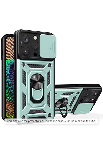 Techsuit Husa pentru iPhone 15 Pro Max - CamShield Series - Green