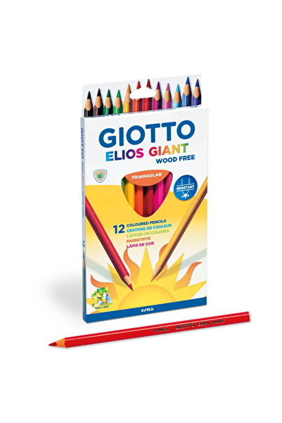 Giotto Colored pencils, cardboard box, 12 colors/set, Elios Giant