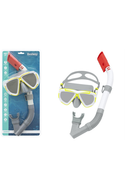 BESTWAY Grey diving set mask snorkel 24053