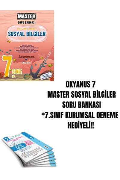 Okyanus Yayıncılık OKYANUS 7 MASTER SOSYAL BİLGİLER SORU BANKASI *7.SINIF KUR...