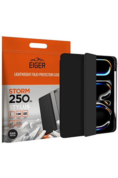 EIGER Husa Storm 250m Stylus iPad Pro 11 (2024) Negru