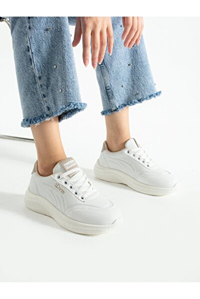 Zerenyus Yexo Premium Super Orthopedic Lace-Up Λευκό Γυναικείο Sneaker