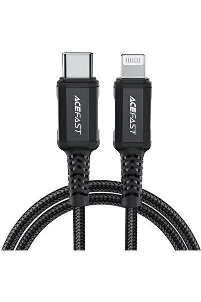 Acefast C4-01 Lightning 1,8m, 30W, 3A Negru