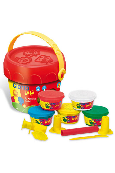 Giotto Plasticine kit 5 colors X 100 grams + modeling tools, be-be