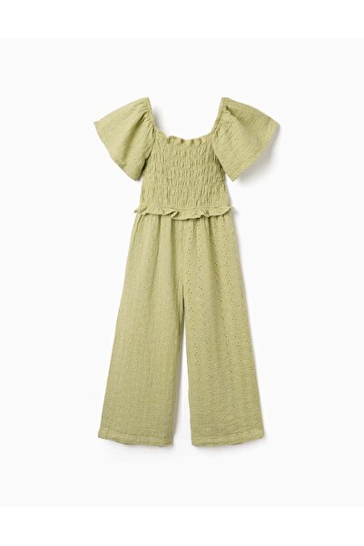 Ziddy OVERALL EMBROIDERY, LIGHT GREEN, 3/4