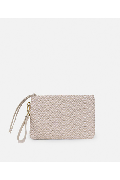 İpekyol Örgü dokulu clutch