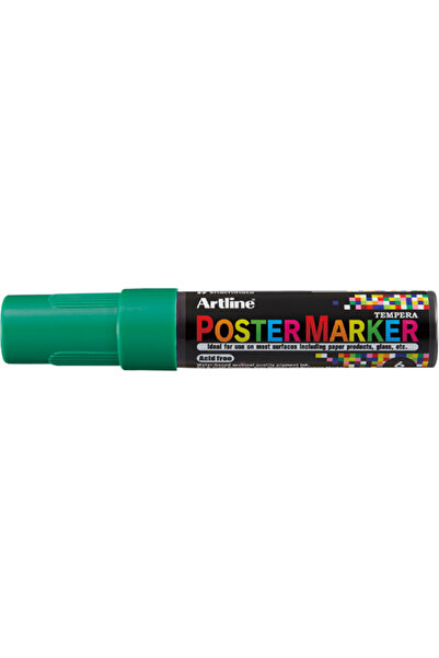artline Marker pentru poster ARTLINE, corp plastic, varf rotund 6mm - verde