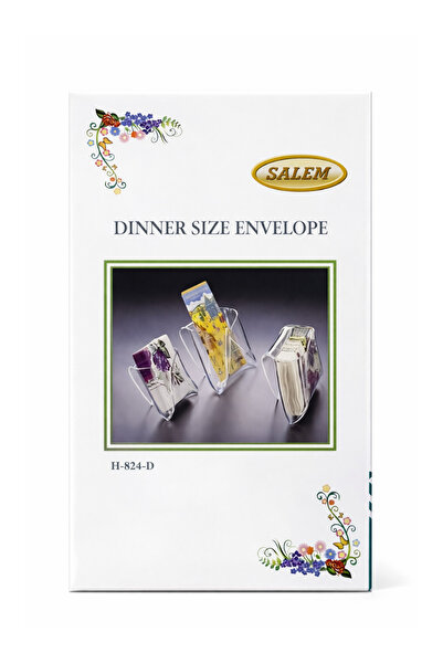 salem Clear Acrylic Dinner Size Envelope Napkin Holder – 28×5×13 cm Elegant T...