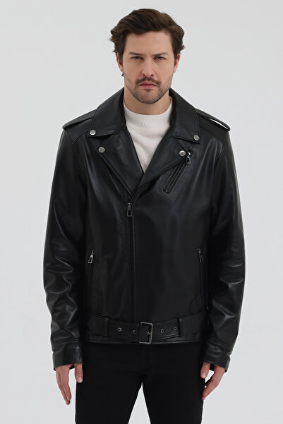 The Leather Craft ERKEK BİKER MOTORCU MODEL HAKİKİ DERİ CEKET